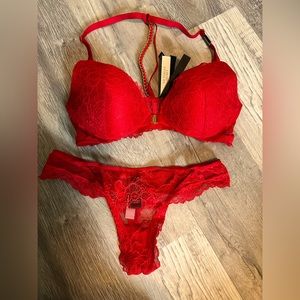 Victoria’s Secret Red Bra and Underwear set